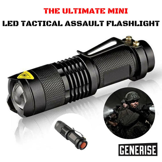 1X Waterproof Tactical Flashlights Portable LED Camping Lamps 3-Mode Handheld Powerful LED Torch Light Lanterns Self Defense
